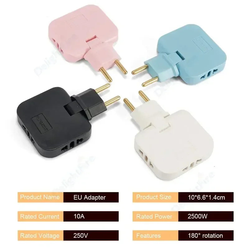 [#2] 3 in 1 Foldable Power Strip with good space utilization in EU(or ES/KR)