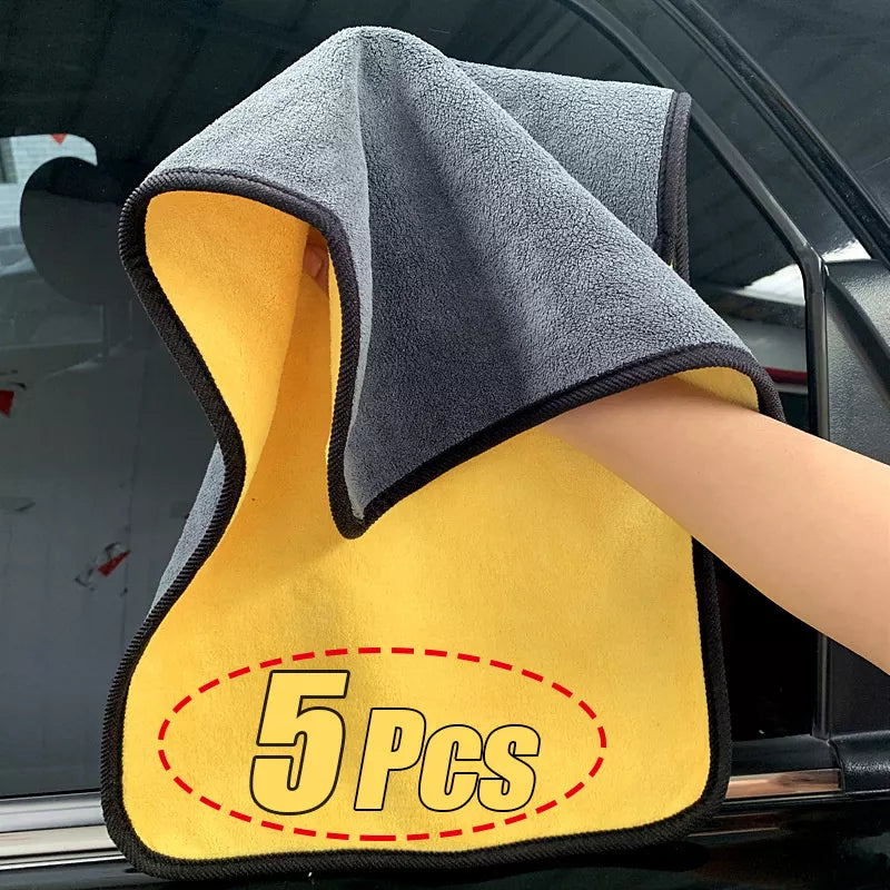 [#1] Super-Microfiber Cleaning Towel : Thicken & Soft, Washing like a Professional 30/40/60cm