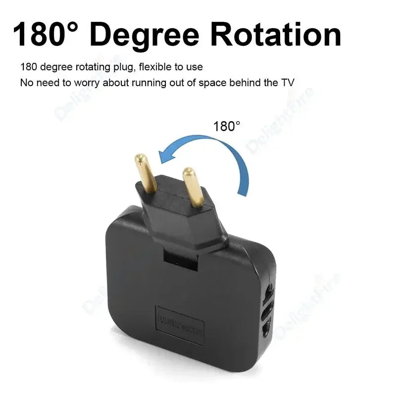 [#2] 3 in 1 Foldable Power Strip with good space utilization in EU(or ES/KR)